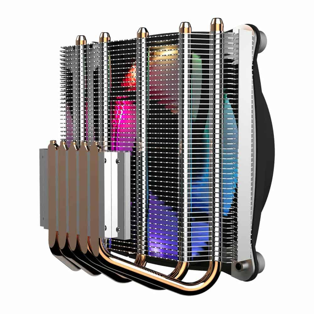 (image for) GameMax Gamma 300 Rainbow ARGB Low Profile CPU Cooler Intel/AMD